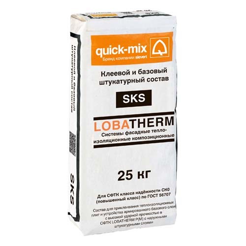 Клеевой и базовый штукатурный состав для СФТК SKS серый