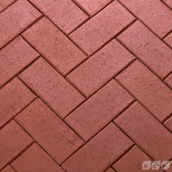 Клинкер тротуарный тёмно-красный "Эдинбург"