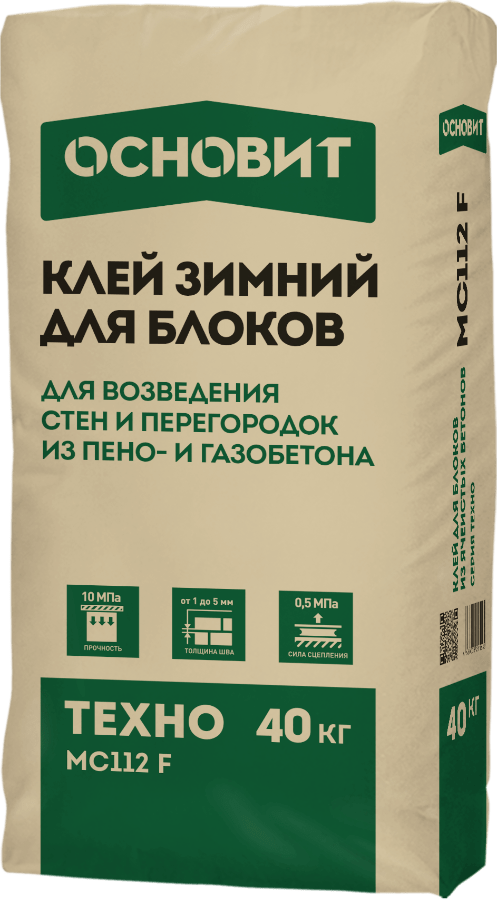Клей монтажный Основит ТЕХНО MC112 F зимний