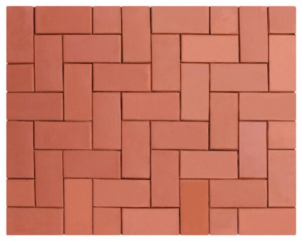 Клинкерная брусчатка Red / ST4 Flat Base Brick