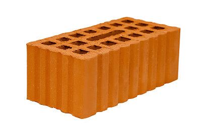 Кирпич керамический пустотелый утолщенный рядовой 250Х120Х88