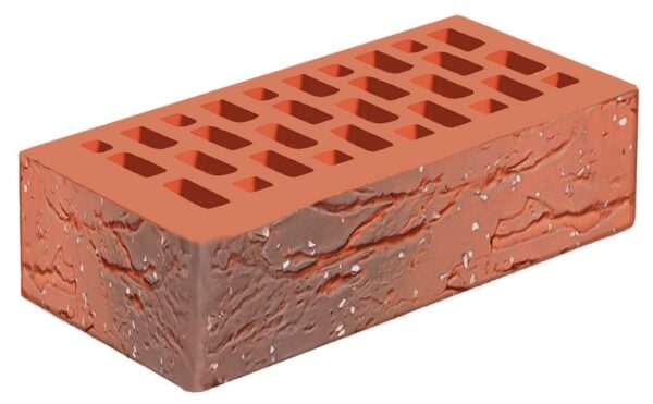 Кирпич одинарный декоративный двухцветный "Коррида" с поверхностью Винтаж