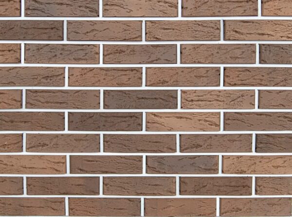 Клинкер пустотелый лицевой Коричневый Рустик