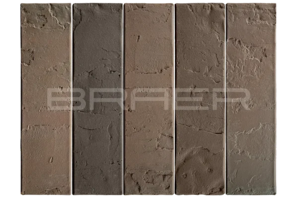 Облицовочный кирпич БРАЕР кладка Мокко, терра, 1 НФ